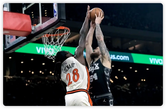 坎寧安25+12?？怂?7分 哈里斯22+7活塞戰(zhàn)勝馬刺 