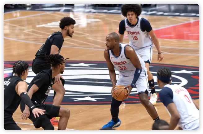 普爾26分約翰遜17分 庫(kù)利巴利20+5奇才勝籃網(wǎng)